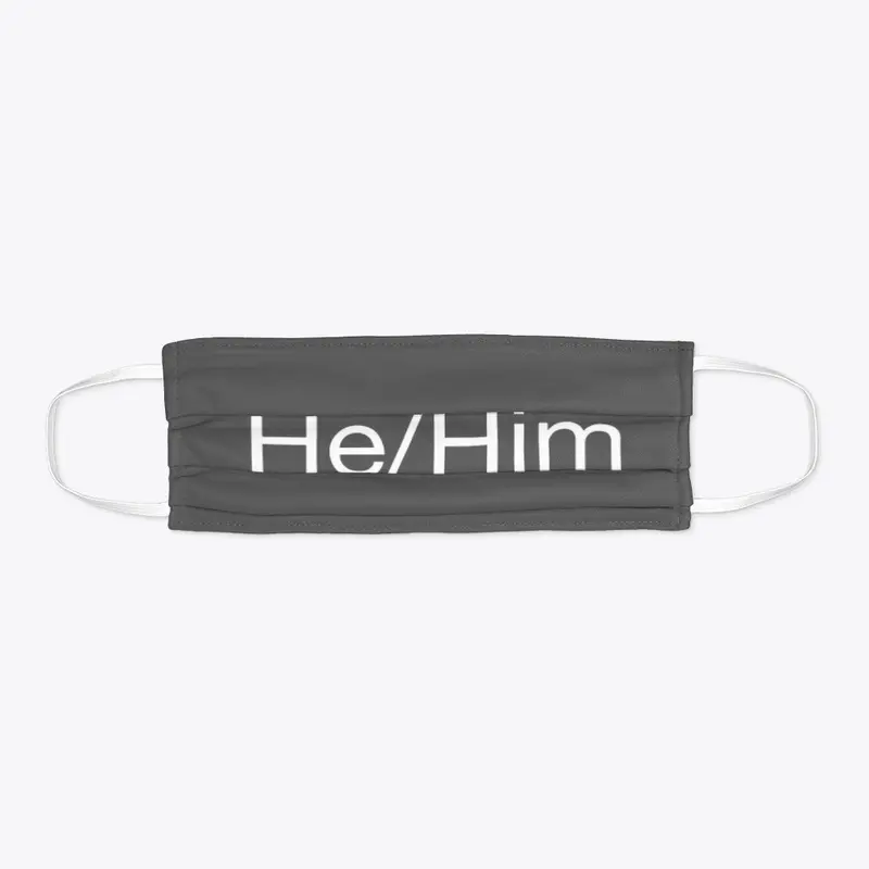 He/him mask no logo